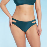 All In Motion Women's Moderate Coverage Cut Out Hipster Bikini Bottom