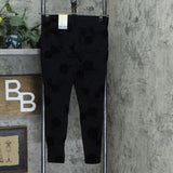 Style & Co. Petite Floral Flocked Ponte Knit Pants