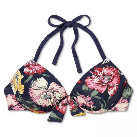 Kona Sol Women's Underwire Tie Front Bikini Top