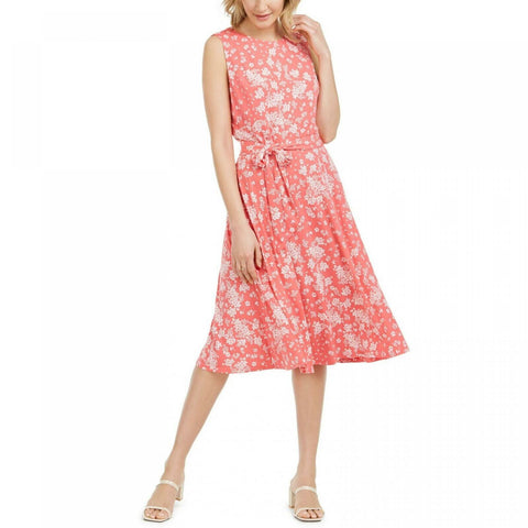 Charter Club Women's Floral Print Knit Midi Dress