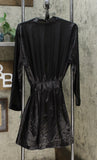Thalia Sodi Women's Satin Short Wrap Robe