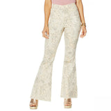 DG2 by Diane Gilman Plus Petite Classic Stretch Printed Flare Jeans