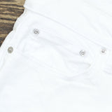 DKNY Jeans Women's Roll Cuff Denim Bermuda Shorts. 1386501 White 12