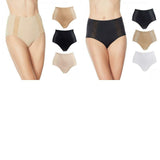 Rhonda Shear Women's Plus Size 3 Pack Mesh Detail Brief Panties