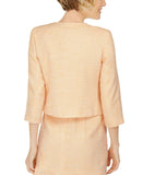 Karl Lagerfeld Women's Embellished Button Tweed Blazer Jacket