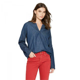 Universal Thread Women's Long Sleeve Denim Woven Top