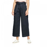 A New Day Women's High Rise Regular Fit Wide Leg Paperbag Cropped Pants