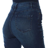 DG2 by Diane Gilman Women's Petite Stretch Embellished Destructed Skinny Jeans