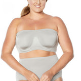 Rhonda Shear Women's Plus Size Underwire Bandeau Bra With Removable Pads