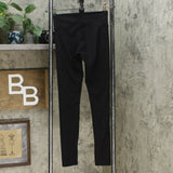 Felina Women's 2 Pack Wide Waistband Sueded Lightweight Leggings Black Small