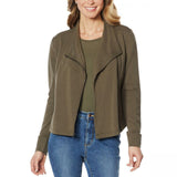 G by Giuliana Women's Jet Set French Terry Moto Jacket