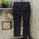 Susan Graver Women's Plus High Stretch Denim Slightly Boot Cut Jeans