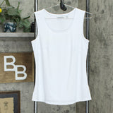 Nina Leonard Women's Knit Tank Top. 691446-Tank Ivory Small
