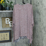 LOGO by Lori Goldstein Women's Plus Size Striated Sweater Shrug & Tank Twinset