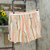 A New Day Women's Mid Rise Linen Pull On Shorts