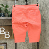 DG2 by Diane Gilman Women's Classic Stretch Pull On Bermuda Shorts Coral Medium