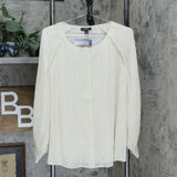 Alfani Plus Size Raglan Sleeve Pleated Blouse