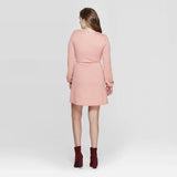 Xhilaration Women's Long Sleeve Square Neck Sweater Mini Dress