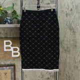 Antthony Women's Straight Spectator Collection Knit Jacquard Skirt