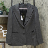 DG2 by Diane Gilman Women's Ponte Knit Boyfriend Blazer