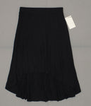A New Day Women's Black Stretch Drop Waist High Low A-Line Skirt