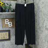 NWT Lisa Rinna Collection Petite Pull-On Wide-Leg Cargo Pants. A352967 PL