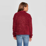 Art Class Girls' Button-Front Eyelash Cardigan Sweater