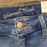 Universal Thread Women's High-Rise Distressed Midi Jean Shorts 563727
