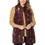 Slinky Brand Women's Jacquard Duster Vest With Pockets