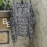 Nina Leonard Women's Printed Chiffon Kimono Tunic With Tank Top