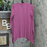 LOGO by Lori Goldstein Women's Lounge Jersey Button Front Cardigan