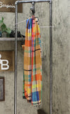 Echo Women's Hand Drawn Plaid Oblong Scarf
