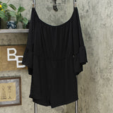 City Chic Trendy Plus Size Off The Shoulder Romper