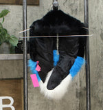 Betsey Johnson xox Trolls Faux Fur Colorblocked Muffler Scarf