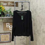 Wild Fable Women's Long Sleeve V-Neck Button Front Thermal Top