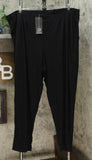 MarlaWynne Women's Plus Size Pull On Linen Jersey Slouch Ankle Pants