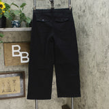 DG2 by Diane Gilman Women's Stretch Twill Wide Leg Chino Pants Black 8