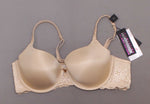 Curvy Couture Womens Underwire T-Shirt Bra Nude 38C
