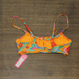 Xhilaration Juniors' Tunneled Tie-Front Bralette Bikini Top PID-L6R50