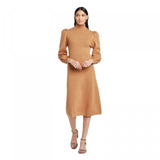 Who What Wear Women's Puff Long Sleeve High Neck Sweater Dress