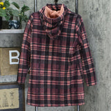 Denim & Co. Women's Fleece Bonded To Sherpa Coat with Detachable Hood