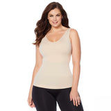 Nearly Nude Women's Plus Size Smoothing Modal Cotton V-Neck Tank Top