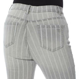 DG2 by Diane Gilman Women's Classic Stretch Embroidered Jean With Bead Fringe