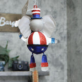 Gallerie II Republican Patriotic USA Elephant Ornament