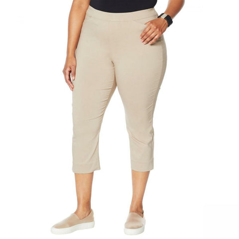 MarlaWynne Women's Plus Size FLATTERfit Capri Pants