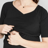 Isabel Maternity by Ingrid & Isabel Short Sleeve Crossover Nursing T-Shirt