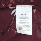 Free Press Womens Woven Floral Print Tie Front Ruana