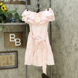 Lisa Marie Fernandez for TRGT Floral Off the Shoulder Dress