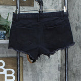 Wild Fable Womens Denim Distressed Low Rise Shorts Black 4