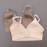 Rhonda Shear 2 Pack Molded Cup Bras With Mesh Back Detail Mocha/ Pink Large